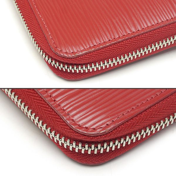 4sh1169 4 Louis Vuitton LV Wallet M61858 Epi Round Zip Long Wallet Red