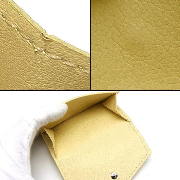 4sh1757 8 Louis Vuitton Portefeuille Lock Mini M68483 Yellow Mini Wallet