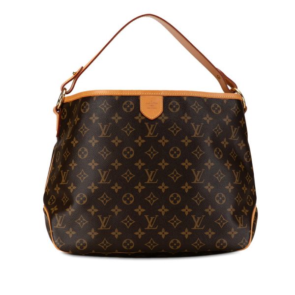 4xgbocqy6wcydolx 1 Louis Vuitton Delightful MM One Shoulder Bag Brown