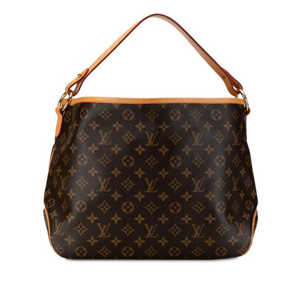 4xgbocqy6wcydolx 3 Louis Vuitton Delightful MM One Shoulder Bag Brown