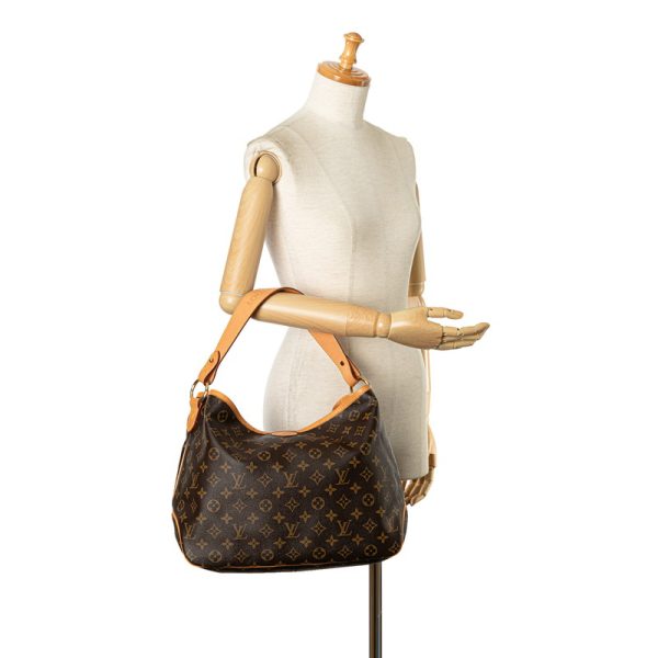 4xgbocqy6wcydolx 9 Louis Vuitton Delightful MM One Shoulder Bag Brown