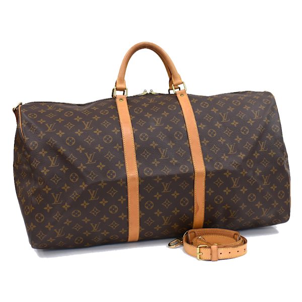 5000001884118527 1 Louis Vuitton Keepall Bandouliere 60 Boston Bag Brown