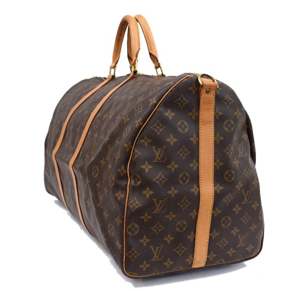 5000001884118527 2 Louis Vuitton Keepall Bandouliere 60 Boston Bag Brown