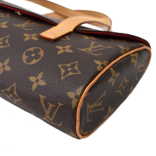 5000001884118801 5 Louis Vuitton Sonatine Handbag Monogram Brown