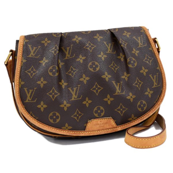 5000001884120226 1 LOUIS VUITTON Menilmontant PM Shoulder Bag M40474 Monogram Brown