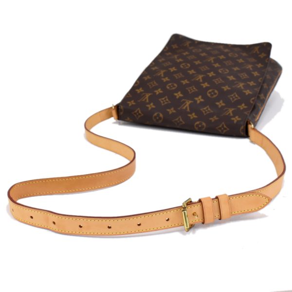 5000001884120698 6 Louis Vuitton Shoulder Bag Musette M51256 Monogram Brown