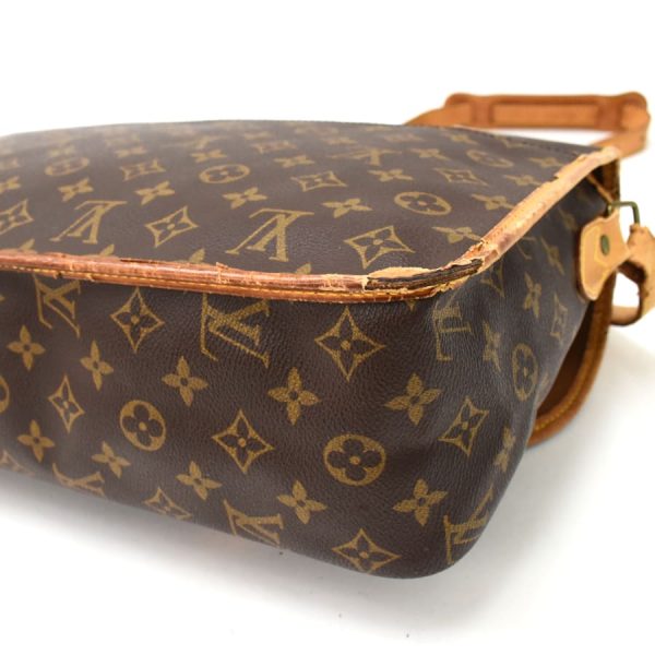 5000001884121097 6 LOUIS VUITTON Gibeciere GM Shoulder Bag M42246 Monogram Brown