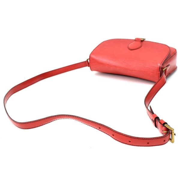 5000001884121126 7 Louis Vuitton Saint Cloud Shoulder Bag M52197 Epi Leather Castilian Red