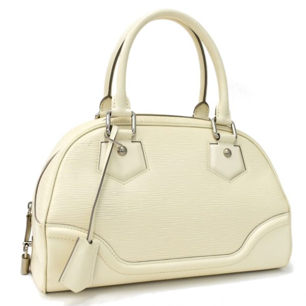 5000001884121154 1 Louis Vuitton Bowling Montaigne PM Handbag Epi White