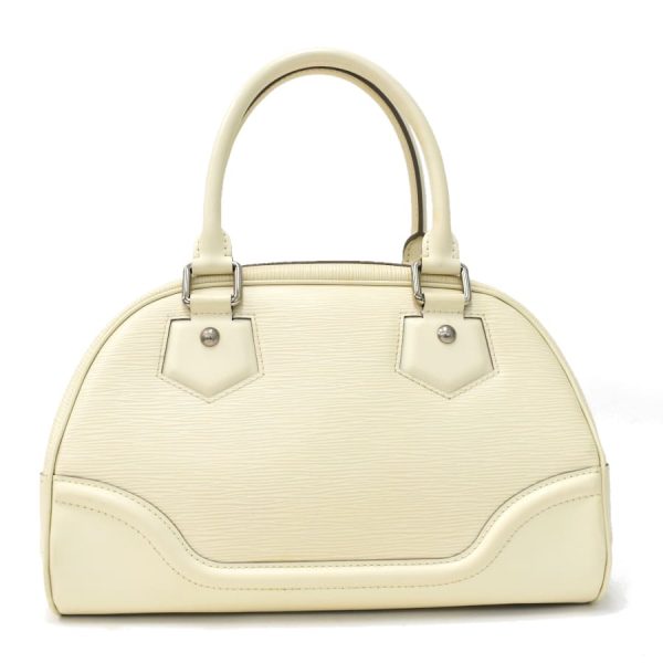 5000001884121154 3 Louis Vuitton Bowling Montaigne PM Handbag Epi White