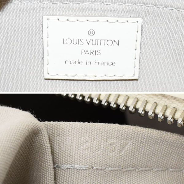 5000001884121154 9 Louis Vuitton Bowling Montaigne PM Handbag Epi White