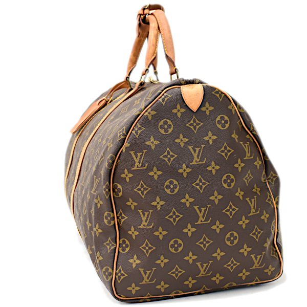 5000001884121227 2 Louis Vuitton Keepall 55 Boston Bag Monogram Brown