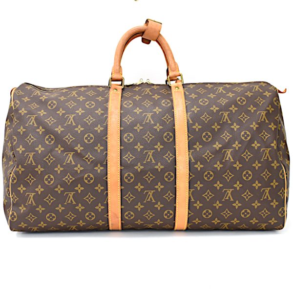 5000001884121227 3 Louis Vuitton Keepall 55 Boston Bag Monogram Brown