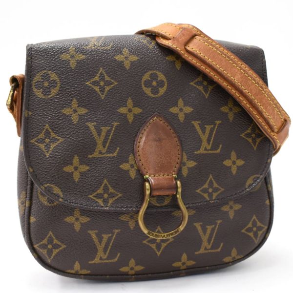 5000001884121438 1 LOUIS VUITTON Saint Cloud MM Shoulder Bag M51243 Brown