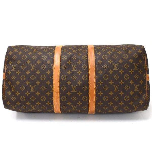 binary comment Louis Vuitton Keepall Bandouliere 55 Boston Bag Monogram Brown