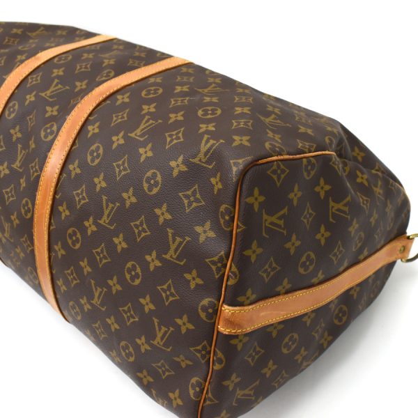 binary comment Louis Vuitton Keepall Bandouliere 55 Boston Bag Monogram Brown