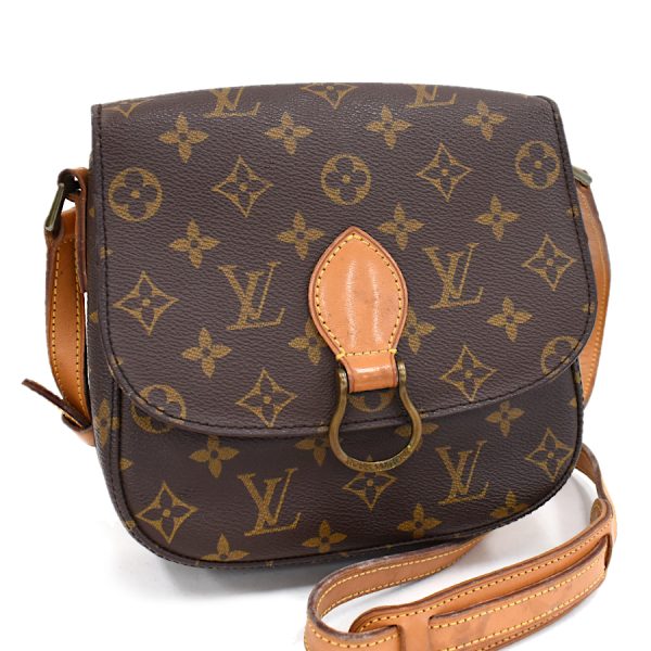 5000001884121510 1 LOUIS VUITTON Saint Cloud MM Shoulder Bag M51243 Monogram Brown