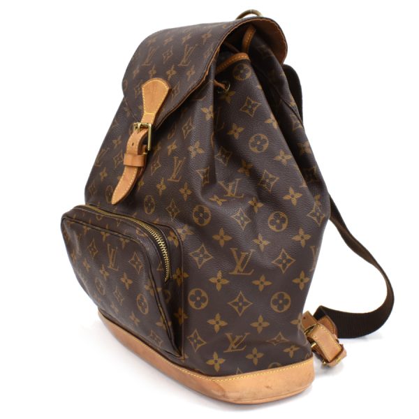 5000001884121519 2 Louis Vuitton Montsouris GM Backpack Monogram Brown