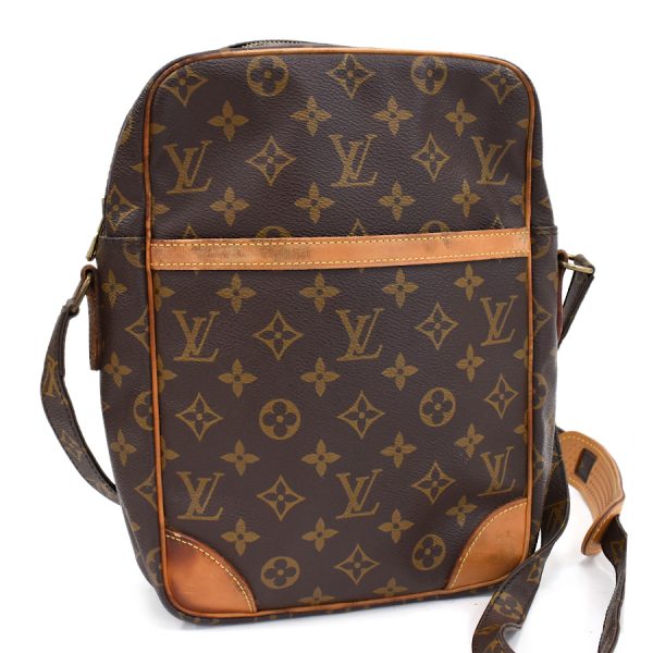 5000001884121521 1 Louis Vuitton Danube MM Crossbody Shoulder Bag Monogram Brown