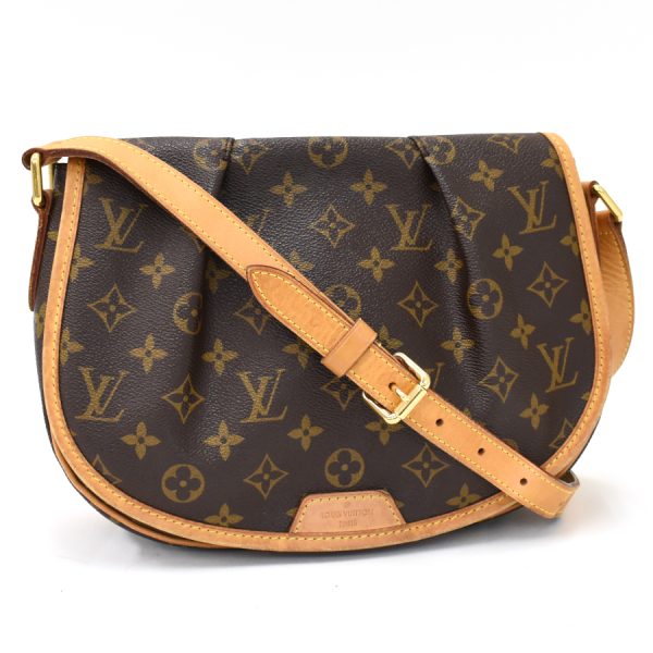 binary comment LOUIS VUITTON Menilmontant PM Bag M40474 Monogram Brown