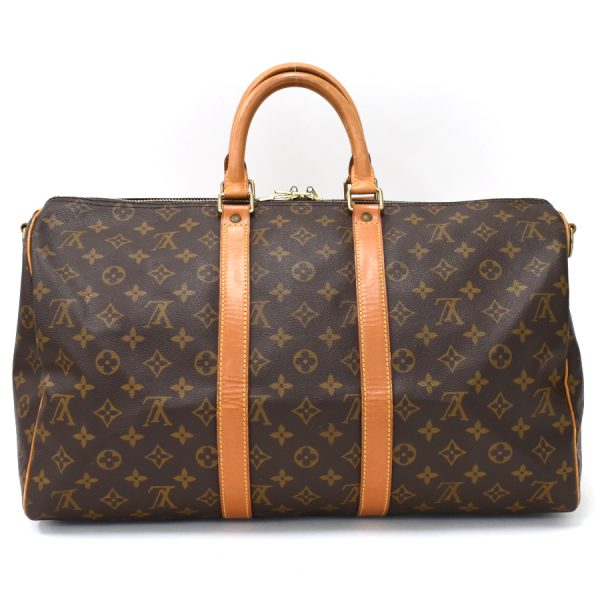 binary comment Louis Vuitton Keepall Bandouliere 45 Monogram Brown