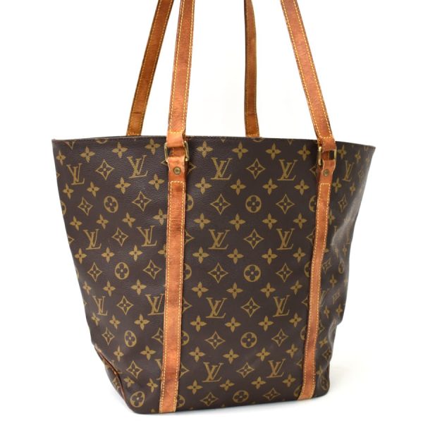 5000001884121778 1 Louis Vuitton Tote Sack Shopping Bag Monogram Canvas Brown