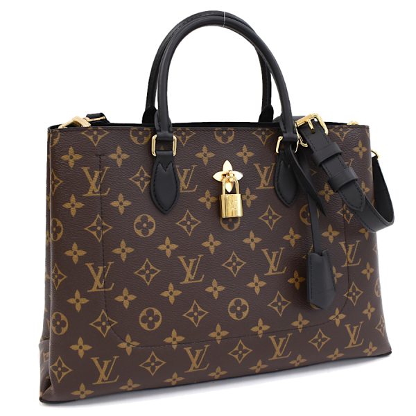 5000001884121846 1 Louis Vuitton Flower Tote 2way Handbag Monogram Noir Black Brown