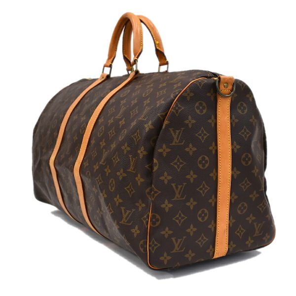 5000001884121941 2 Louis Vuitton Keepall Bandouliere 55 Boston Travel Bag Monogram Brown