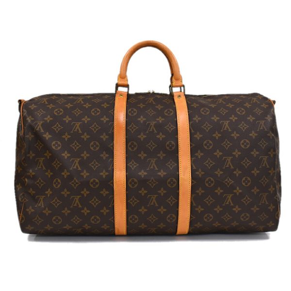 5000001884121941 3 Louis Vuitton Keepall Bandouliere 55 Boston Travel Bag Monogram Brown