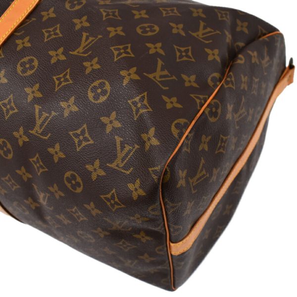 5000001884121941 5 Louis Vuitton Keepall Bandouliere 55 Boston Travel Bag Monogram Brown