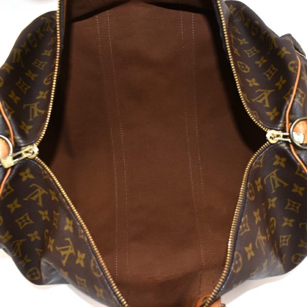 5000001884121941 7 Louis Vuitton Keepall Bandouliere 55 Boston Travel Bag Monogram Brown