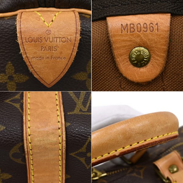 5000001884122053 9 Louis Vuitton Keepall 50 Boston Travel Bag Monogram Brown