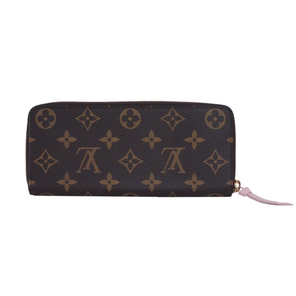 5000001884122090 3 Louis Vuitton Portefeuille Clemence Long Wallet Monogram Rose Ballerine