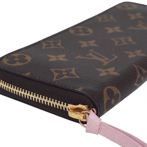 5000001884122090 5 Louis Vuitton Portefeuille Clemence Long Wallet Monogram Rose Ballerine