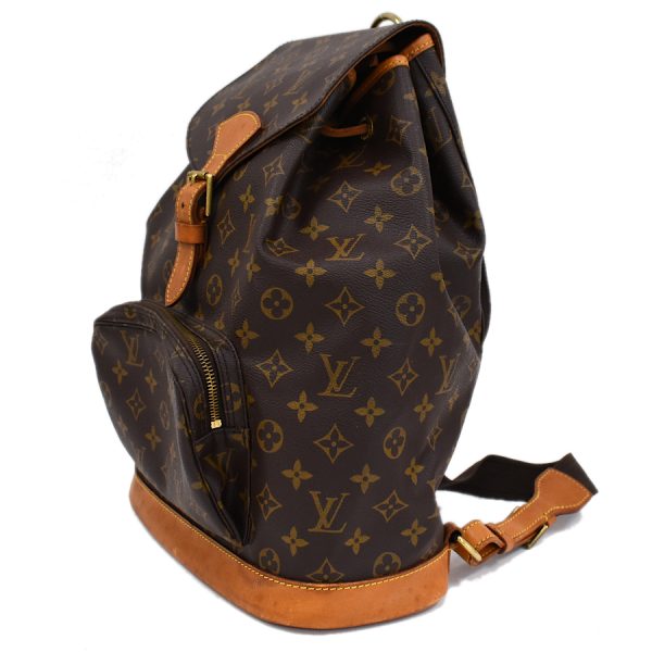 5000001884122109 2 LOUIS VUITTON Montsouris GM Rucksack Backpack Monogram Brown