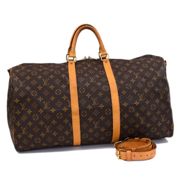 5000001884122110 1 Louis Vuitton Keepall Bandouliere 55 Boston Travel Bag Monogram Brown