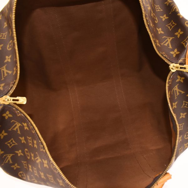 5000001884122110 8 Louis Vuitton Keepall Bandouliere 55 Boston Travel Bag Monogram Brown