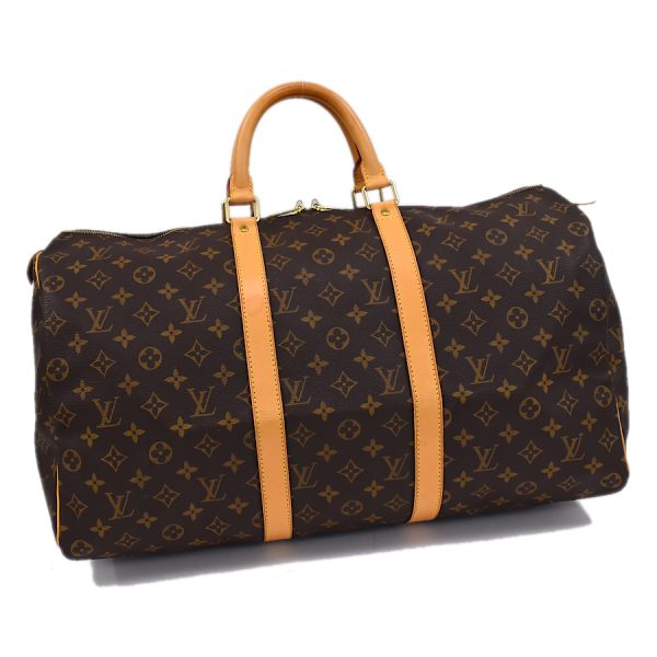 5000001884122112 1 Louis Vuitton Keepall 50 Boston Travel Bag Monogram Brown