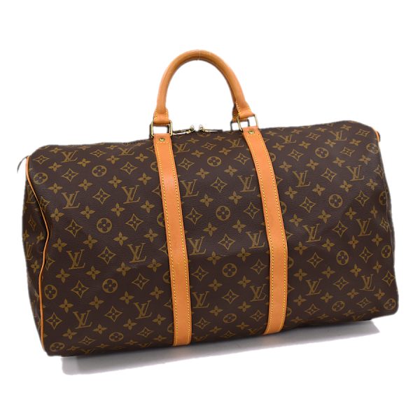 5000001884122116 1 Louis Vuitton Keepall 50 Boston Travel Bag Monogram Brown