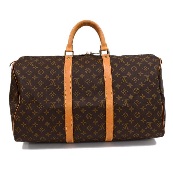 5000001884122116 3 Louis Vuitton Keepall 50 Boston Travel Bag Monogram Brown