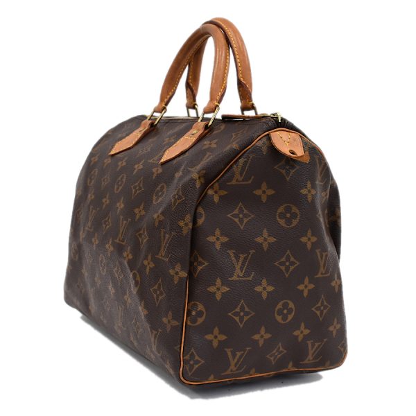 5000001884122292 2 Louis Vuitton Alma Handbag Monogram Canvas Leather Brown