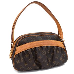 5000001884122450 1 Louis Vuitton Menilmontant MM Monogram Shoulder Bag Brown