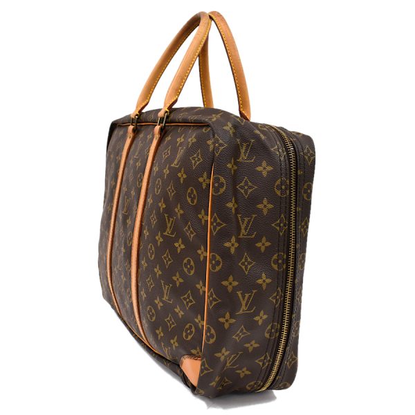 5000001884122562 2 Louis Vuitton Sirius 45 Boston Travel Bag Monogram Canvas Leather Brown