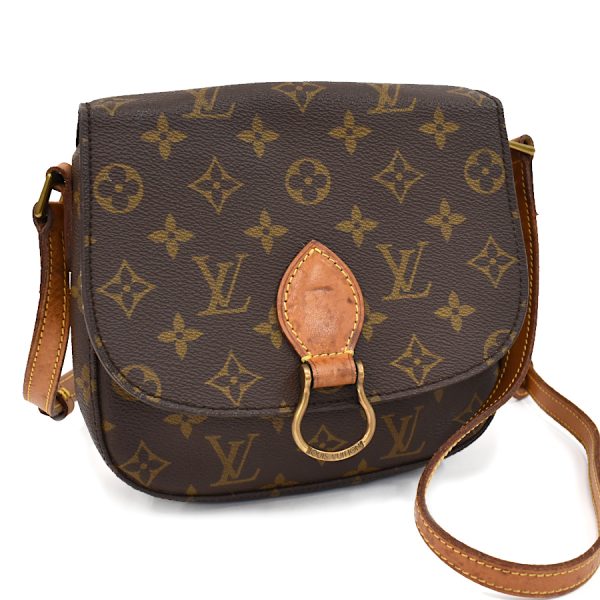 5000001884122580 1 LOUIS VUITTON Saint Cloud MM Shoulder Bag M51243 Brown