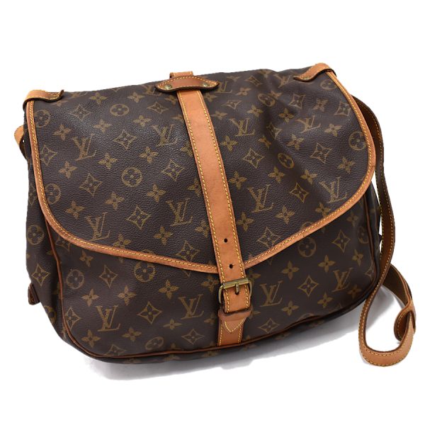 5000001884122581 1 Louis Vuitton Saumur 35 Shoulder Bag M42254 Monogram Brown