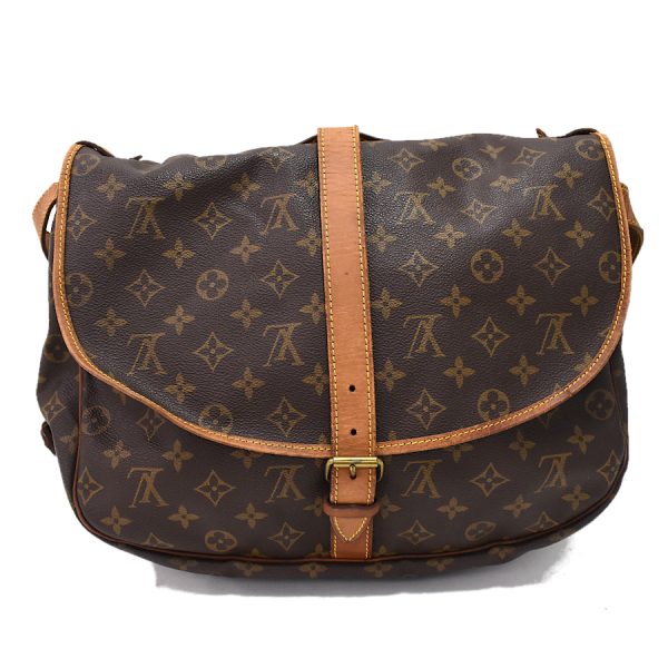 5000001884122581 3 Louis Vuitton Saumur 35 Shoulder Bag M42254 Monogram Brown