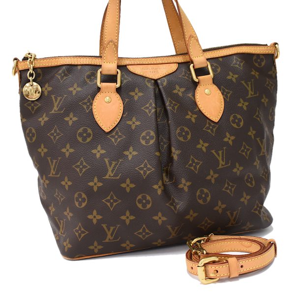 5000001884122599 1 LOUIS VUITTON Palermo PM 2way shoulder M40145 Monogram Brown