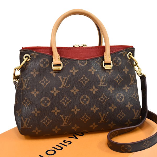 5000001884122605 1 Louis Vuitton Pallas BB 2way Monogram Canvas Red