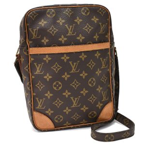 5000001884122701 1 Louis Vuitton Danube Canvas Monogram Shoulder Bag Brown