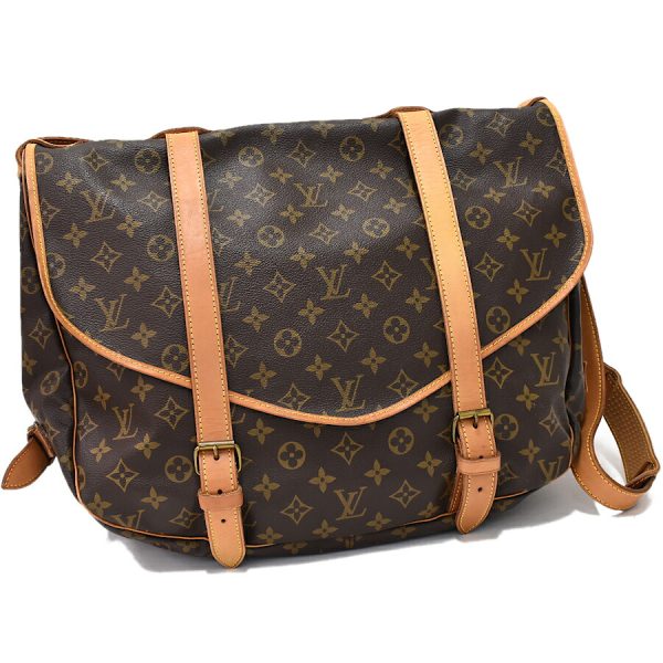 5000001884122711 1 Louis Vuitton Saumur 43 Shoulder Bag Monogram Canvas Leather Brown